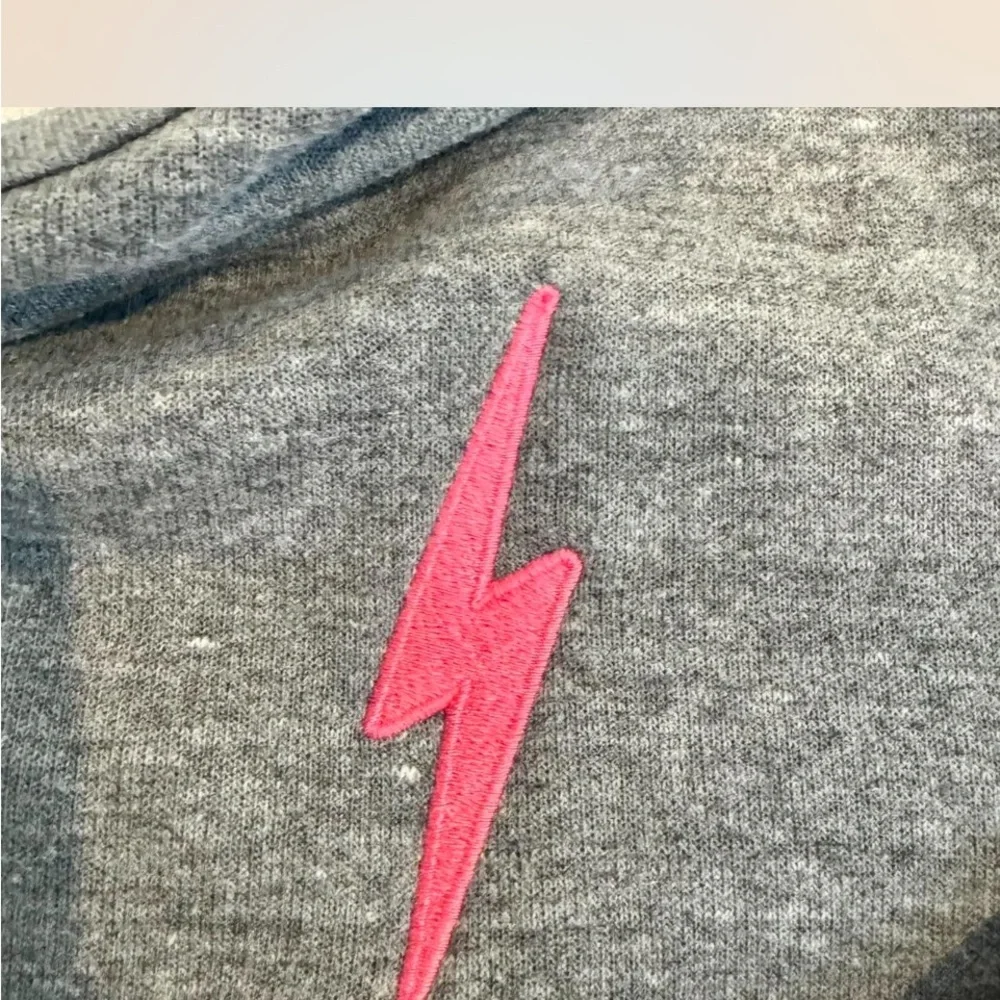 Aviator Nation Gray Sweatshirt with Rainbow Stripes - Picture 3 of 4